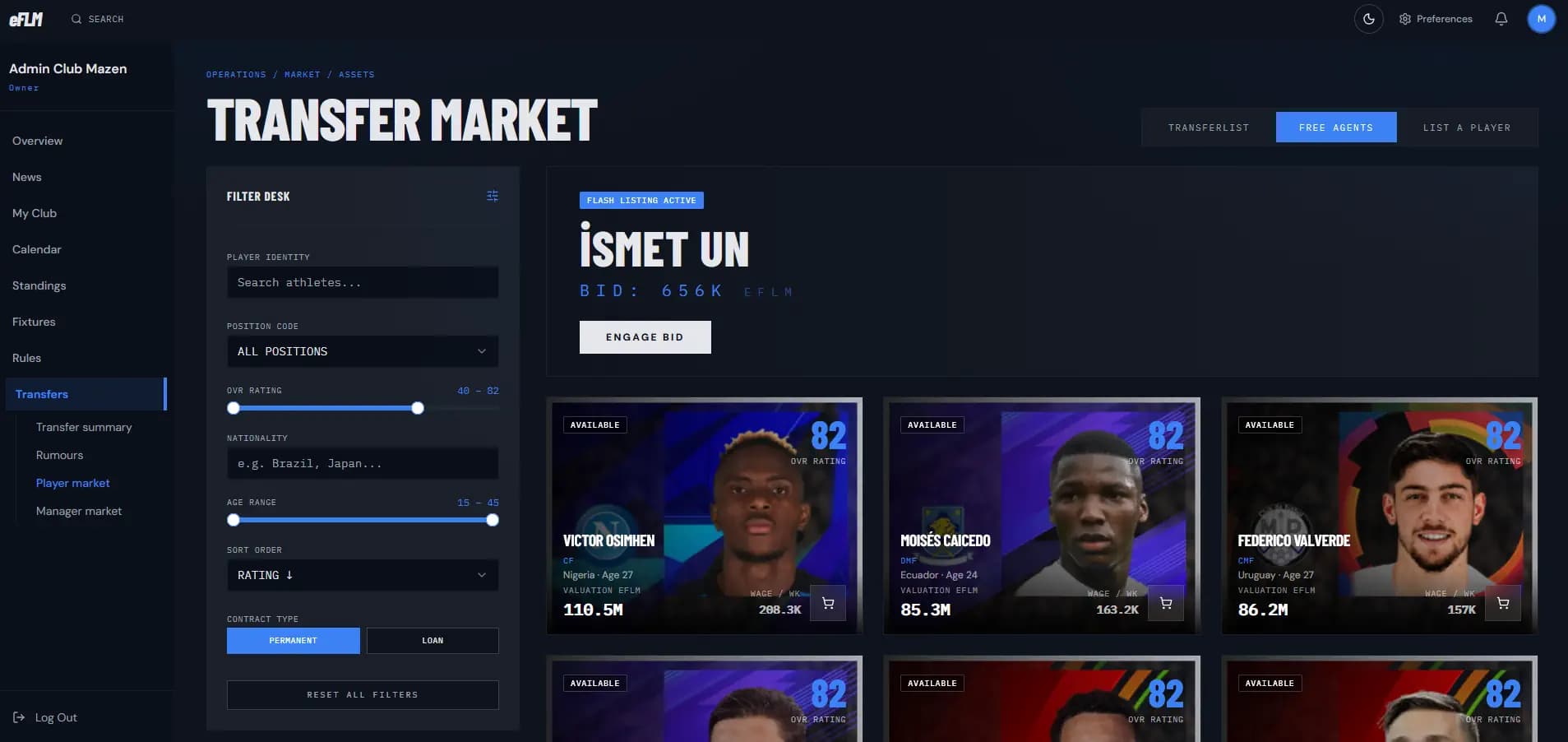 Transfer Market